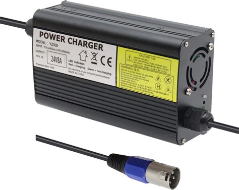 24V 8A Battery Charger with XLR Connector for 1450, M51, Sunrise Medical, Power Supply