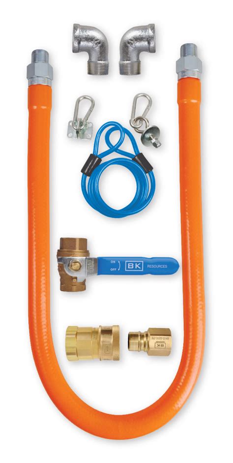 Exclusive Discount 80% Offer BK Resources Gas Hose Connection Kit #3 with Accessories, 3/4 Inch Diameter, 48 Inch Long Hose