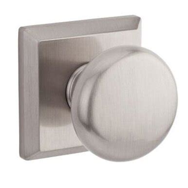 Baldwin PSROUTSR150 Reserve Passage Round with Traditional Square Rose in Satin Nickel Finish