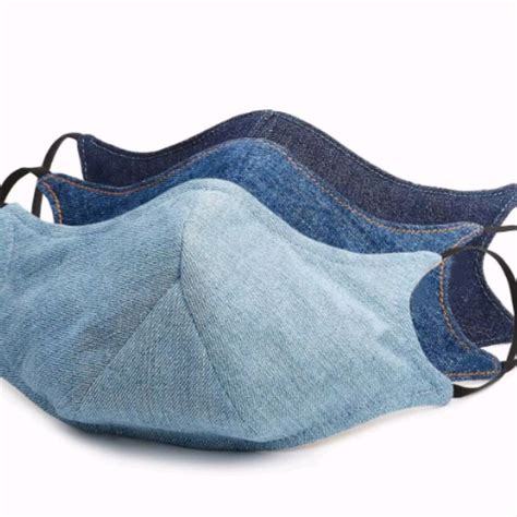 Super Deal Product C.C Reusable Washable Adjustable Face Mask, Denim
