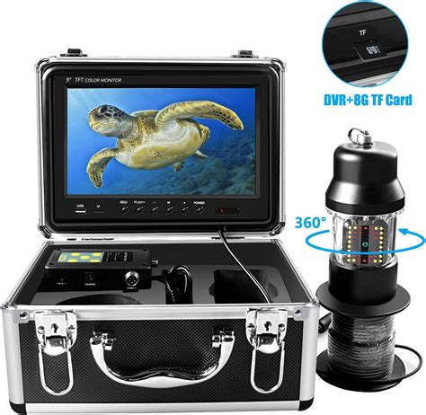 Exclusive Discount 50% Price HD Underwater Fishing Camera,360°Rotating LED Underwater Fishing Camera Color Video Fish Finder for Ice,Lake and Boat Fishing(30m)
