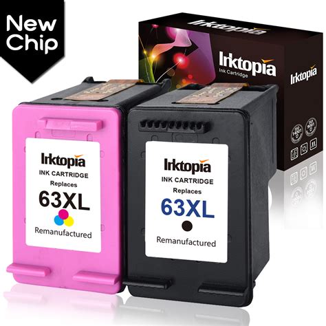 Tech Deals 🔥 Inktopia Remanufactured Ink Cartridge Replacement for HP 63 XL 63XL for HP OfficeJet 5255 5258 3830 Envy 4520 4512 4513 DeskJet 1112 3630 3634 2130 2132 Printer Tray (2 Black 1 Tri-Color)
