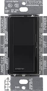 Lutron DVELV-300P-BL Diva 300-Watt Single Pole Electronic Low-Voltage Dimmer, Black