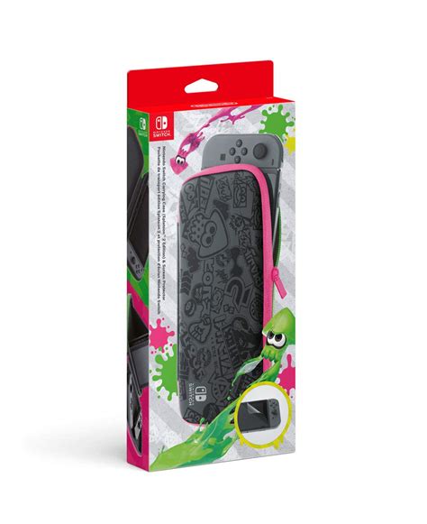 Best Cyber Deals 🔥 Nintendo Switch Accessory Set (Carry Case + Screen Protector) - Splatoon 2 Edition