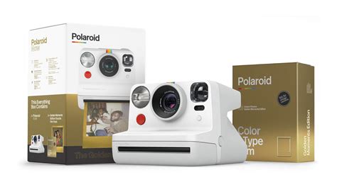 Polaroid Originals Now I-Type Instant Camera - The Golden Gift Box - Camera+Film Bundle (6093)