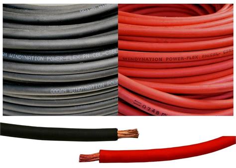WindyNation WNI 4 AWG 4 Gauge 15 Feet Black + 15 Feet Red Battery Welding Pure Copper Ultra Flexible Cable + 5pcs of 5/16" & 5pcs 3/8" Copper Cable Lug Terminal Connectors + 3 Feet Heat Shrink Tubing
