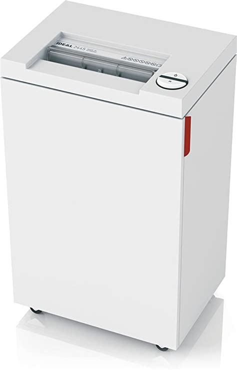 ideal. 2445 Cross Cut Deskside Commercial Paper Shredder, Continuous Operation, 6-8 Sheet Feed Capacity, 9-Gallon Bin, Shred Staples/Paper Clips/Credit Cards, for 3-4 Users, P-5 Security Level